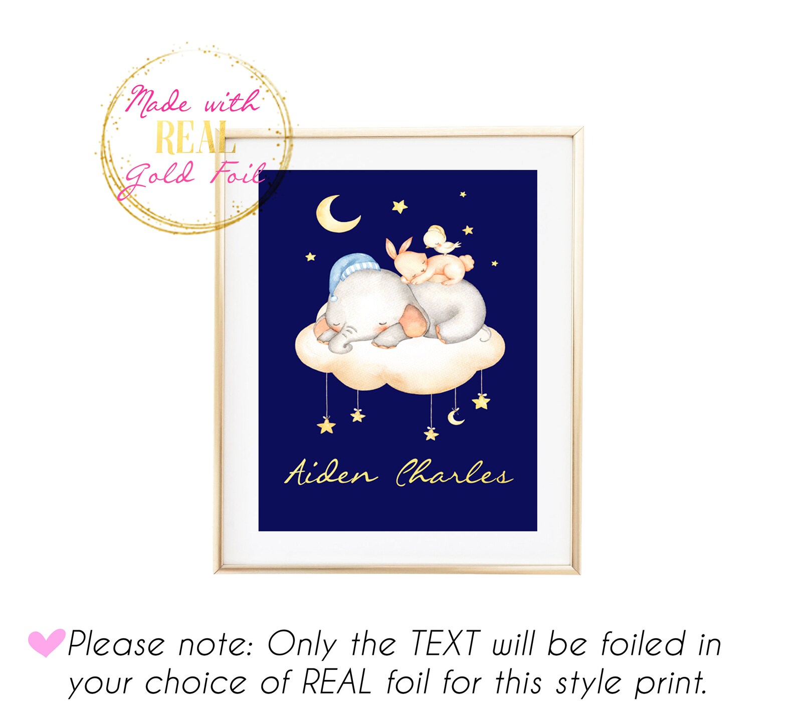 Personalized Baby Blanket Gift Set Boy / Moon and Stars Baby Etsy