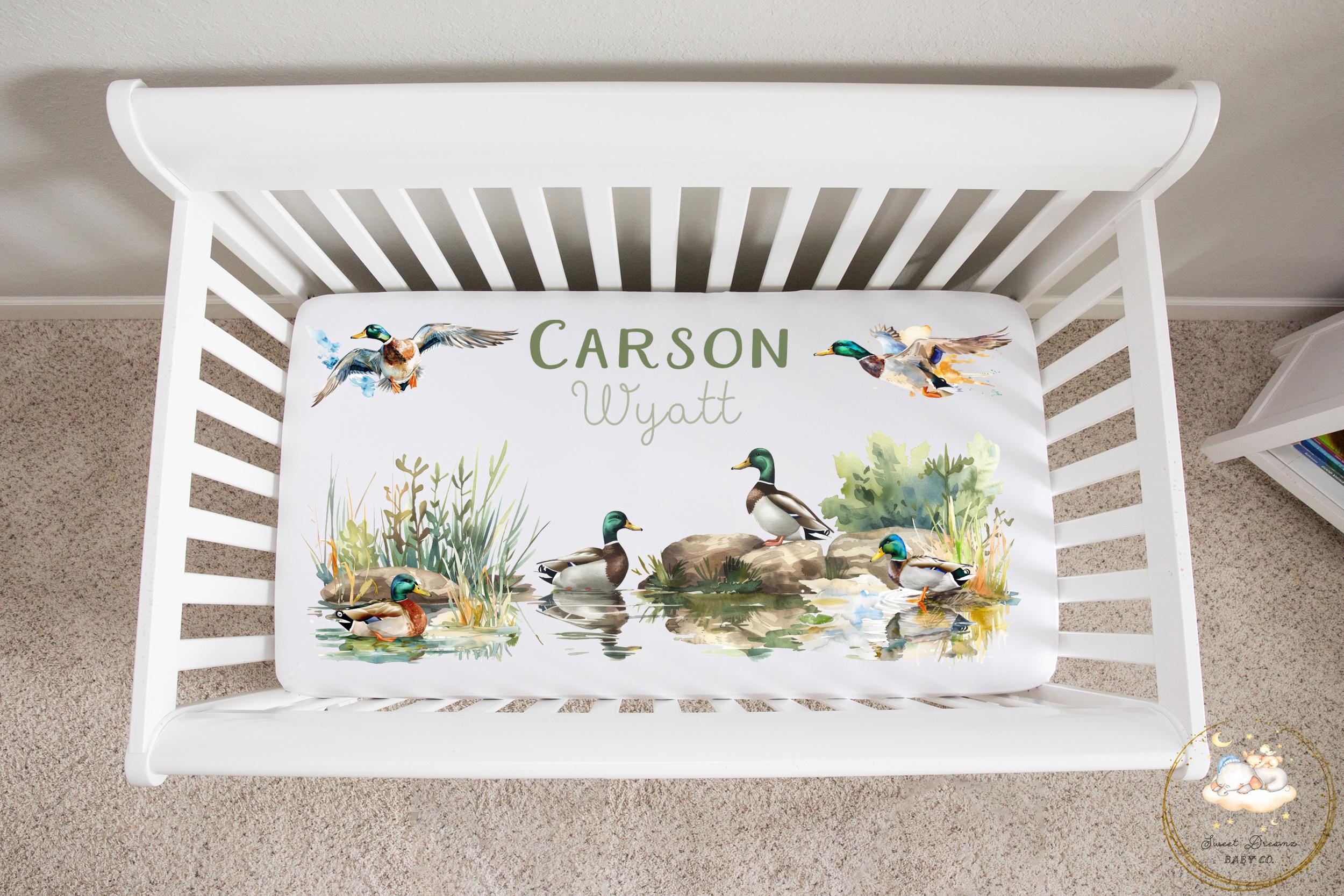 Mallard Duck Crib Bedding Set, Baby Boy Crib Bedding, Duck Hunting ...