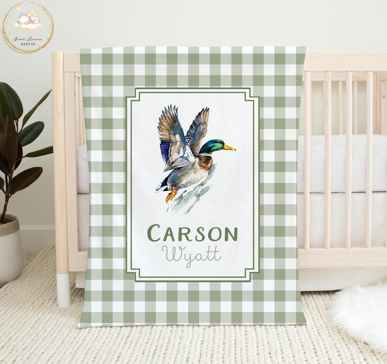 Mallard Duck Crib Bedding Set, Baby Boy Crib Bedding, Duck Hunting ...