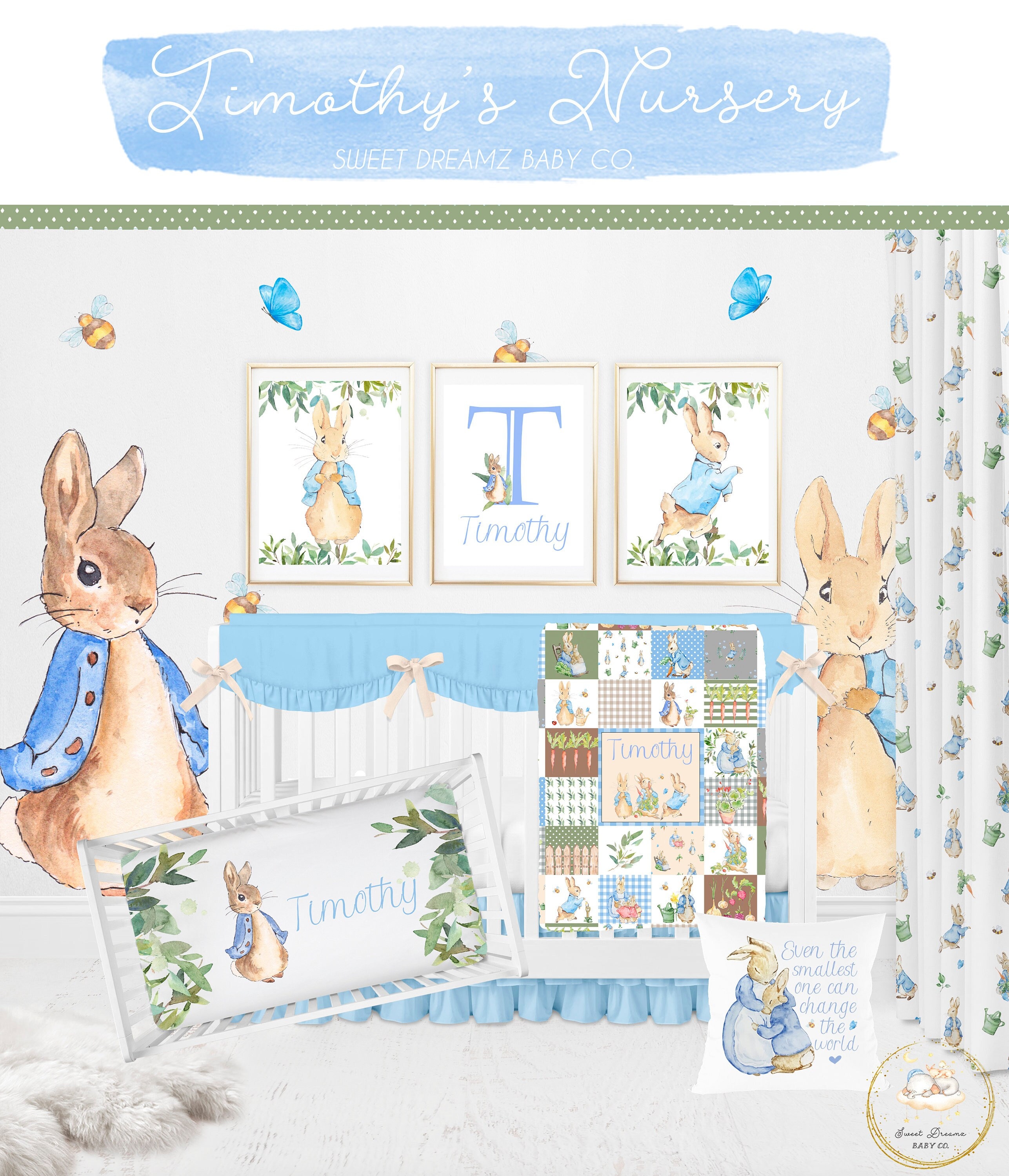Peter rabbit crib bedding sale