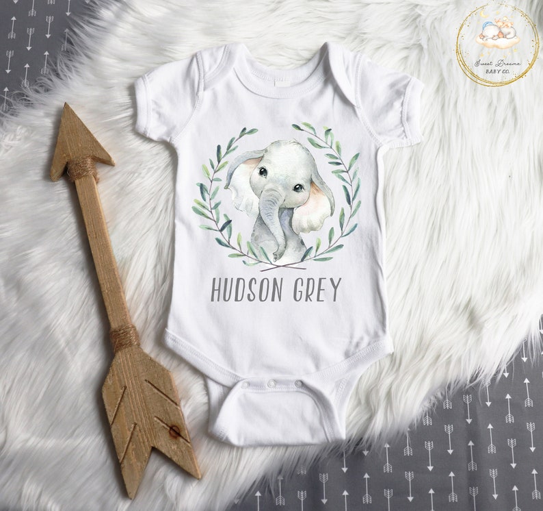 Elephant Onesie® / Personalized Onesie Baby Boy / Coming Home Etsy