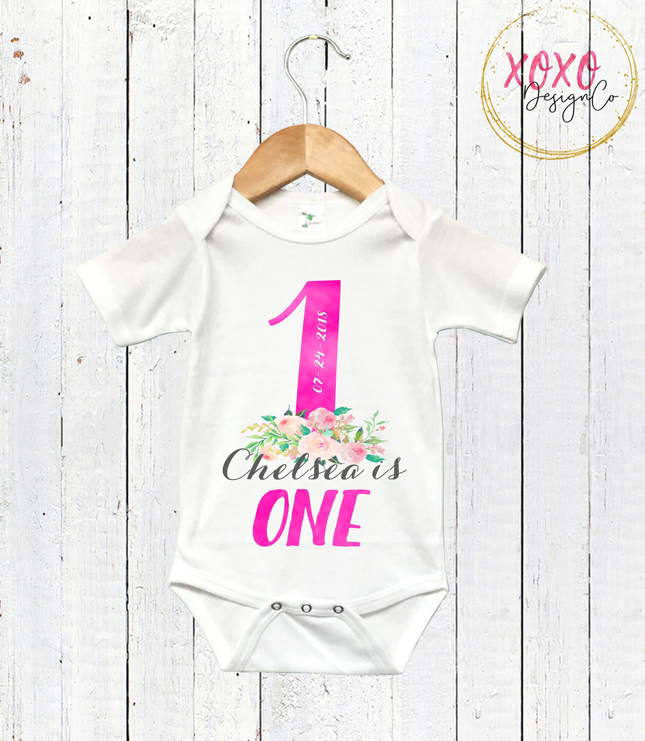 First Birthday Onesie® Girl / One Baby Girl Outfit / First Etsy