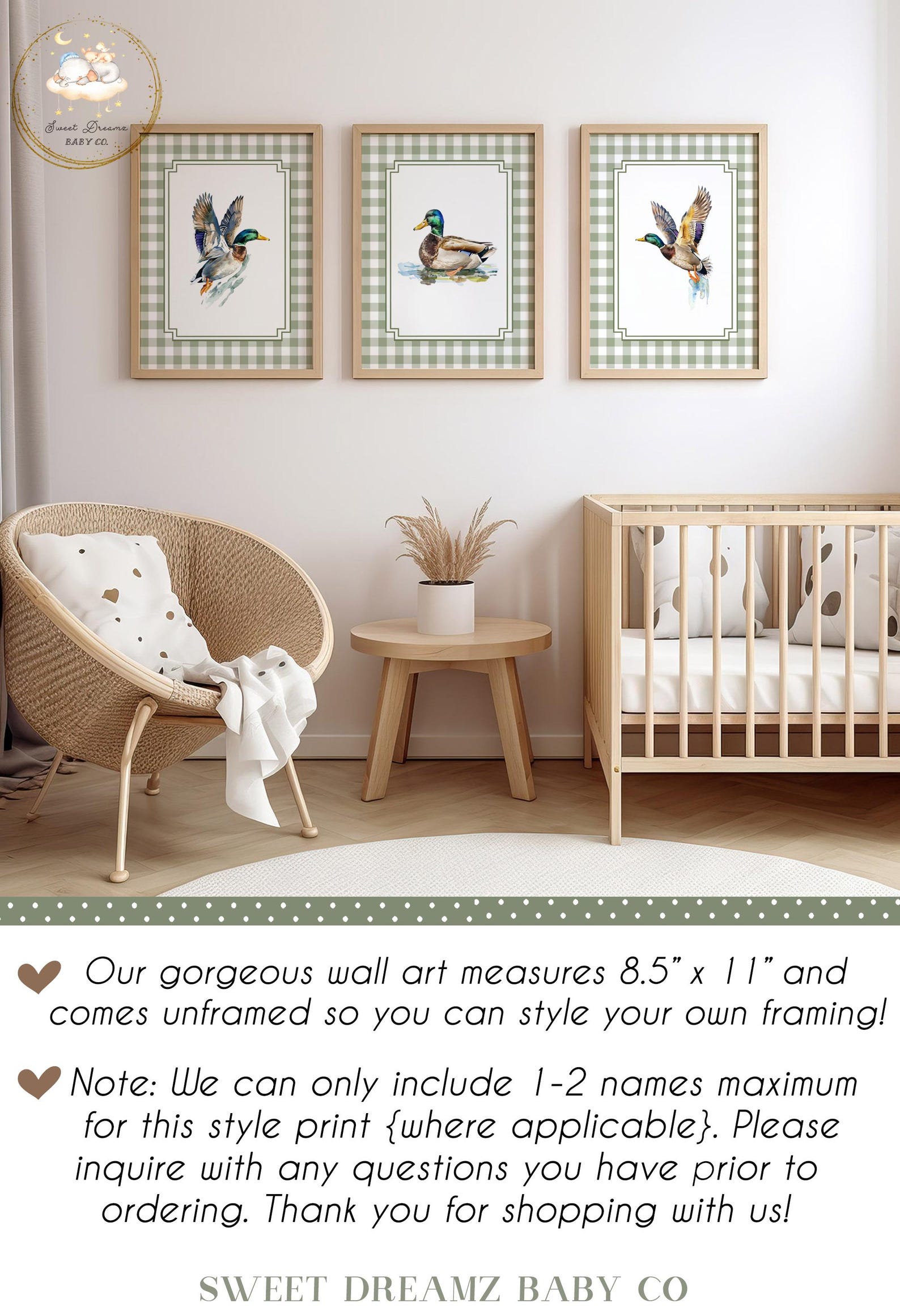 Mallard Duck Crib Bedding Set, Baby Boy Crib Bedding, Duck Hunting ...