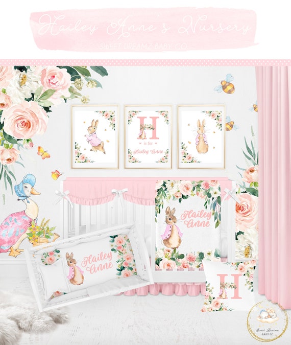 Blush crib bumper outlet