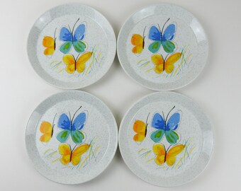 Retro Butterfly Plates / Vintage Mikasa Salad Plates
