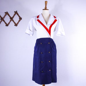 True Vintage Sailor Dress Size Ten 10 image 1