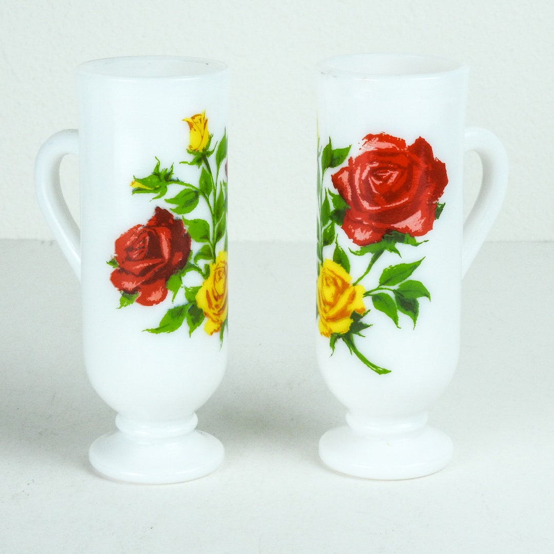Milk Glass Irish Coffee Mugs / Vintage Avon Milk Glass Etsy