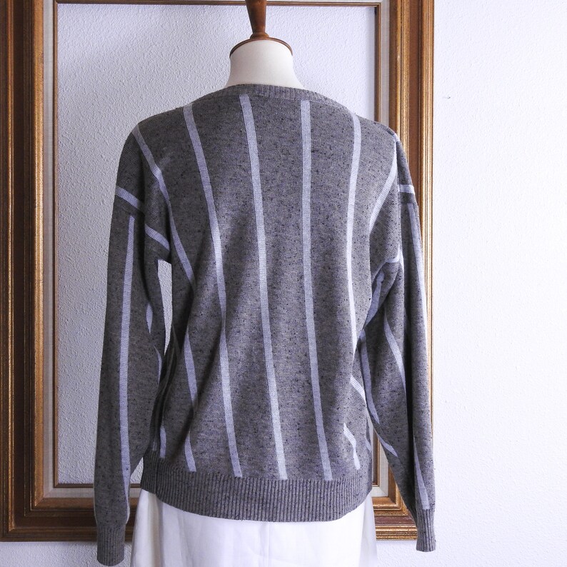 Vintage Knit Sweater Geometric Pattern image 7