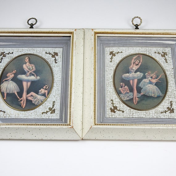 Vintage Bailarina Arte De La Pared Arte De Ballet De Etsy