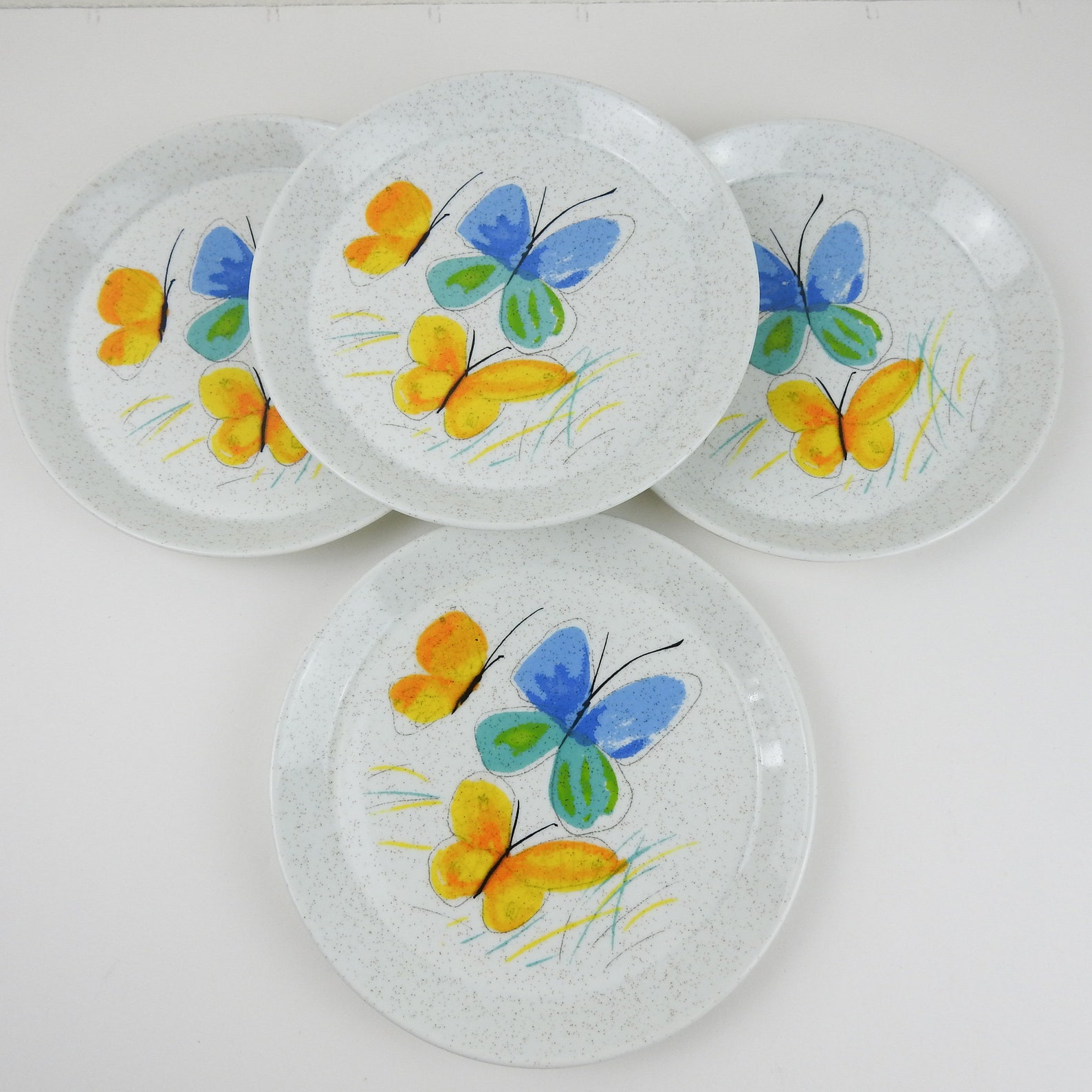 Retro Butterfly Plates / Vintage Mikasa Salad Plates Etsy