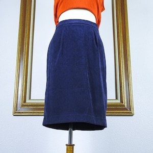 Vintage Purple Pencil Skirt / 1980's Women's Dress Skirt image 10