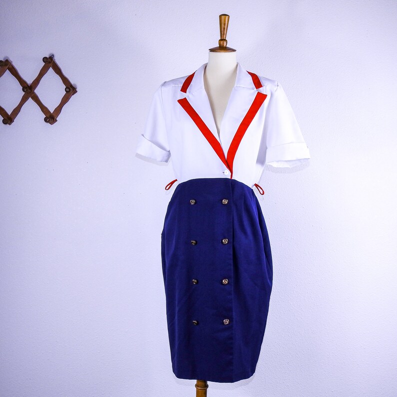 True Vintage Sailor Dress Size Ten 10 image 5