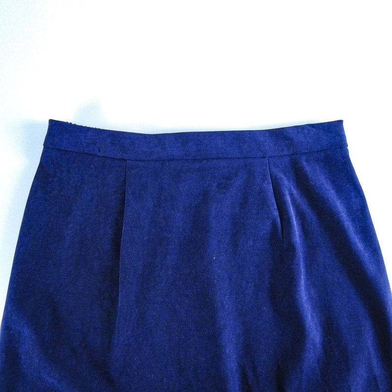 Vintage Purple Pencil Skirt / 1980's Women's Dress Skirt image 3