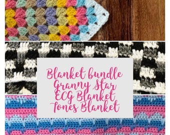 Crochet Blankets Pattern Bundle