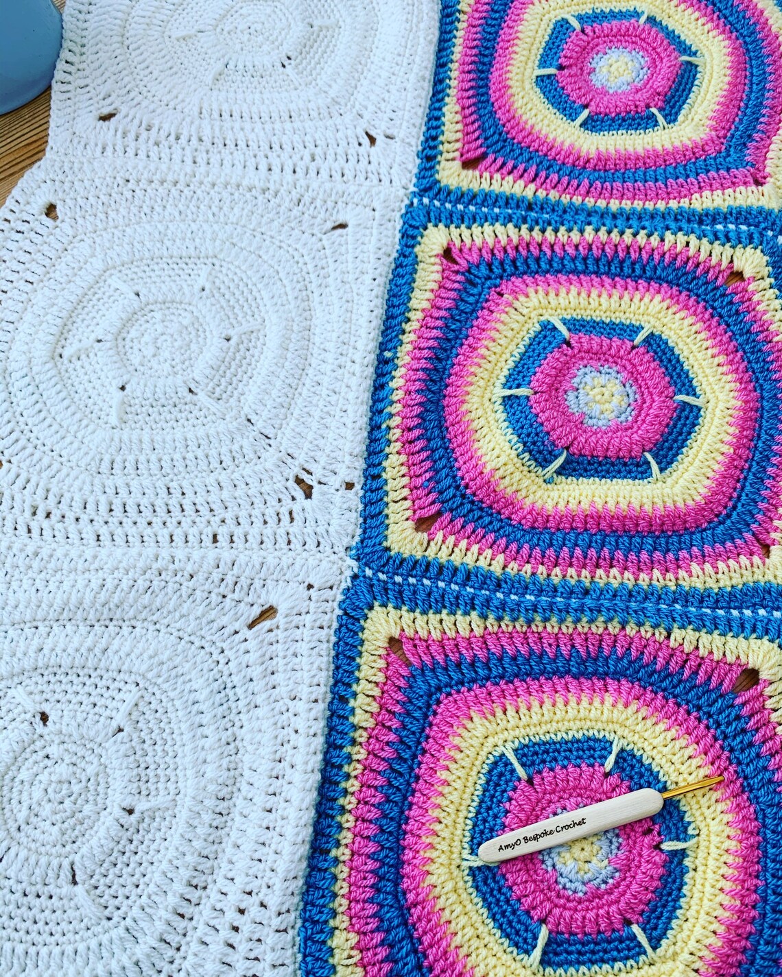 Motif Crochet Blanket Pattern Etsy
