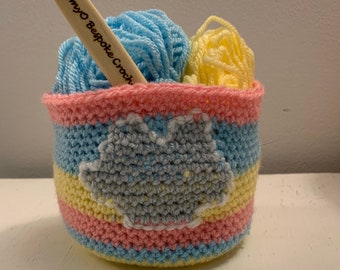 SALE Cloud Crochet Basket