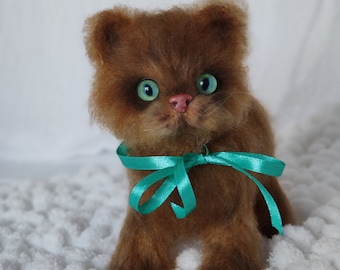 Crochet toy cat Realistic toy kitty Cat lover gift