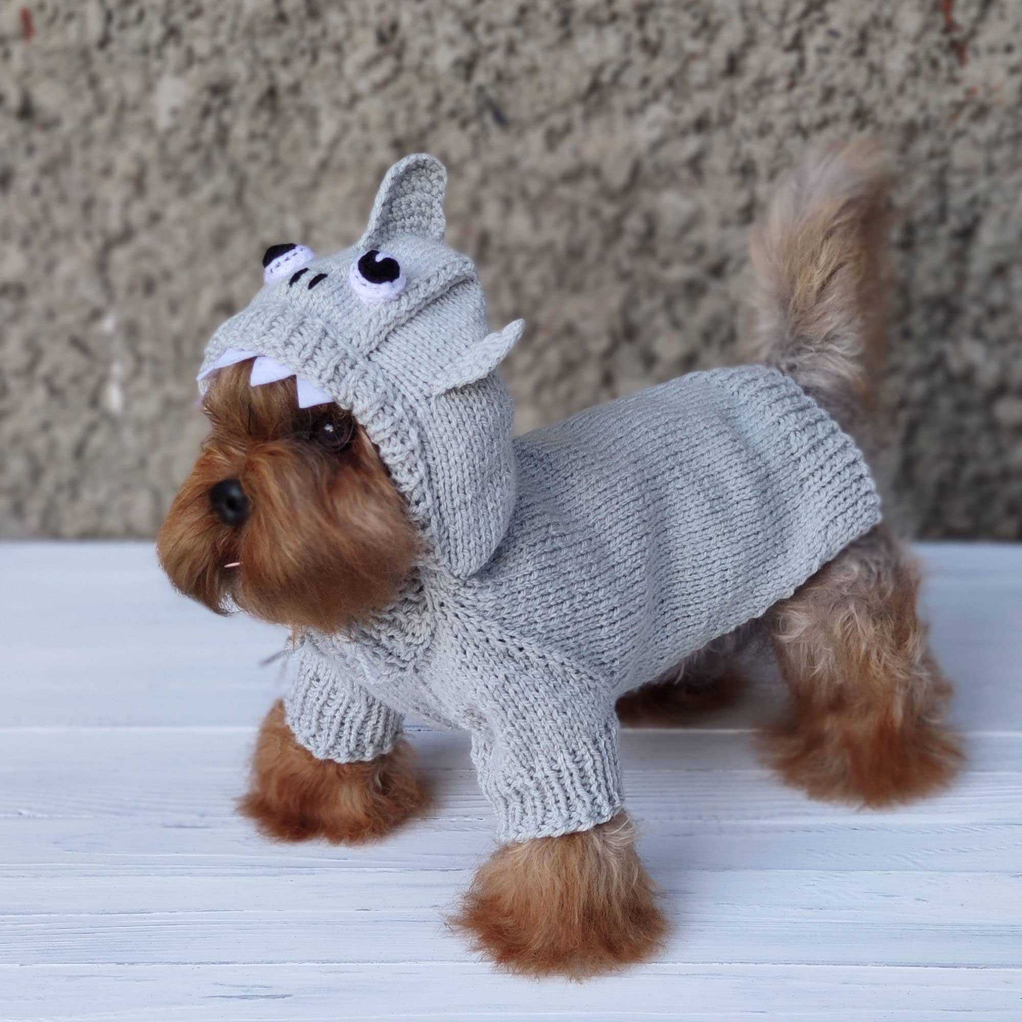 Shark Dog Costume Halloween Dog Costume for Small Dog Handmade - Etsy Hong Kong