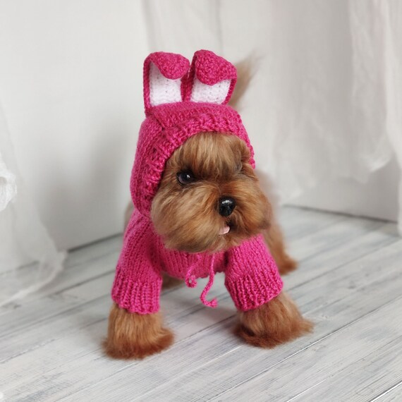 Dog Halloween Costume Rabbit Dog Costume Bunny Ears Hoodie for Cat