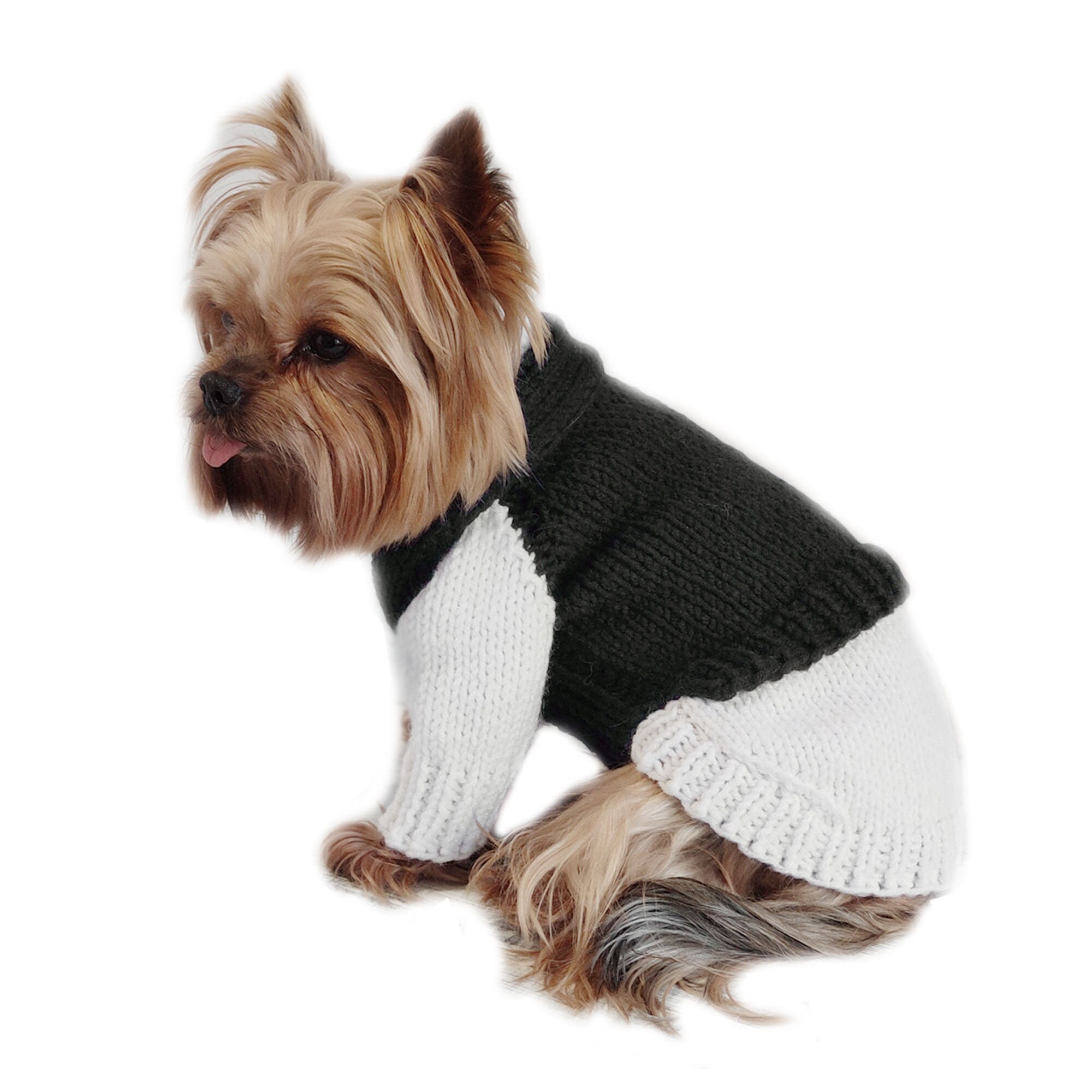 Knit black dog sweater XXS dog clothes Etsy