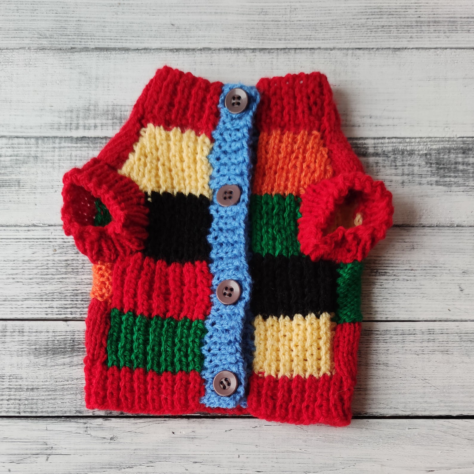 Harry Styles Dog Clothes Colorful Dog Sweater Knitted Outfit Etsy