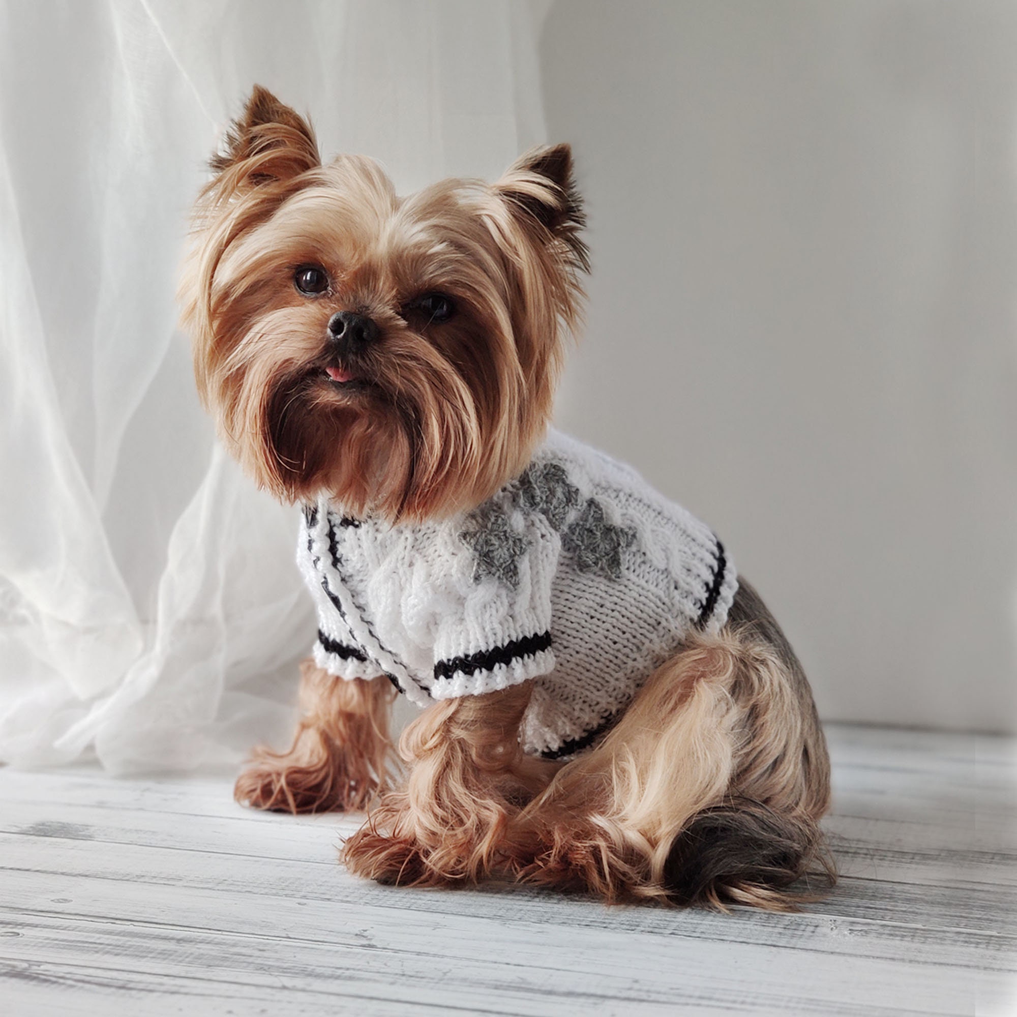 Taylor Swift Dog Sweater
 Taylor Swift inspired dog cardigan Folklore Extra small Knit