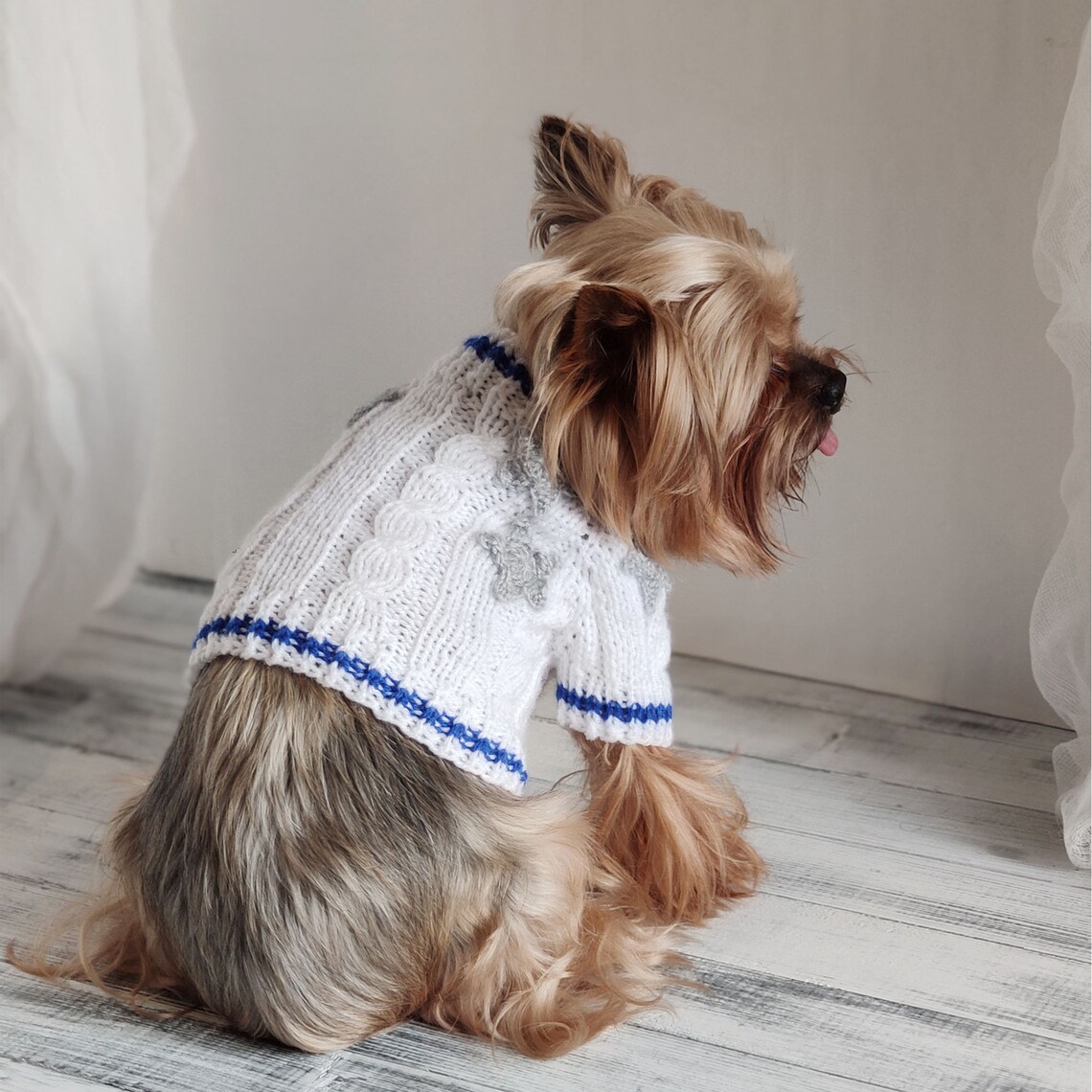 Taylor Swift Dog Sweater
 XXS dog clothes Taylor Swift inspired dog cardigan Folklore