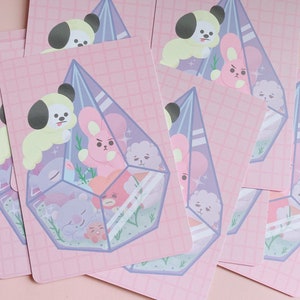 BT21 Sleepy Terrarium A6 Impresiones