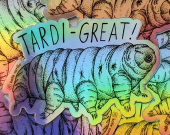 Tardigrade Holographic Sticker