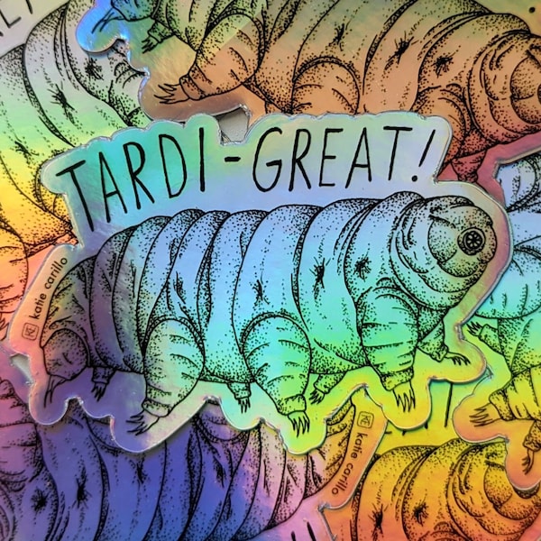 Tardigrade Holographic Sticker