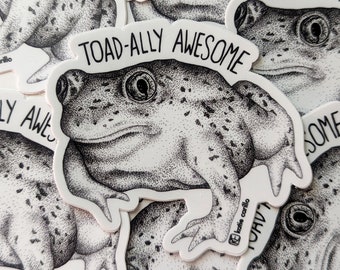 Toad-ally Awesome Sticker