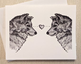 Wolf Love Card