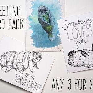 3 Greeting Card Pack