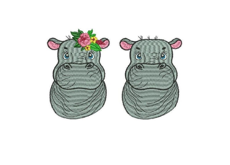 Baby hippo machine embroidery design hippopotamus pattern  etsy Baby hippo machine embroidery design hippopotamus pattern  etsy