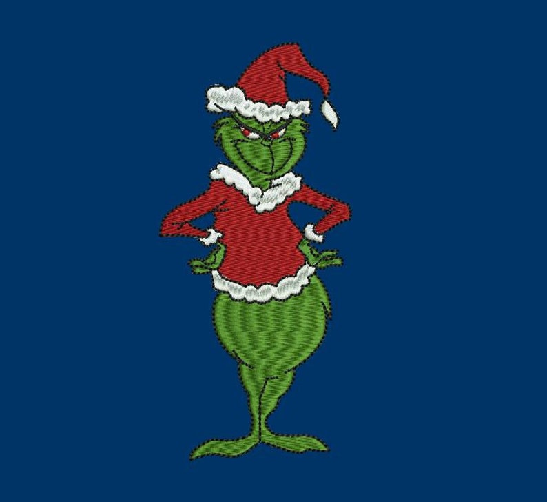 The Grinch machine embroidery design baby on clothing Etsy