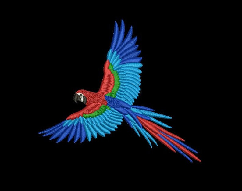Parrot machine embroidery design birds embroidery designs Etsy