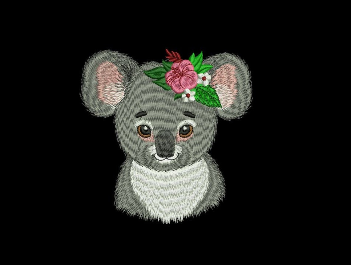 Koala bear 2 designs machine embroidery design pattern Etsy