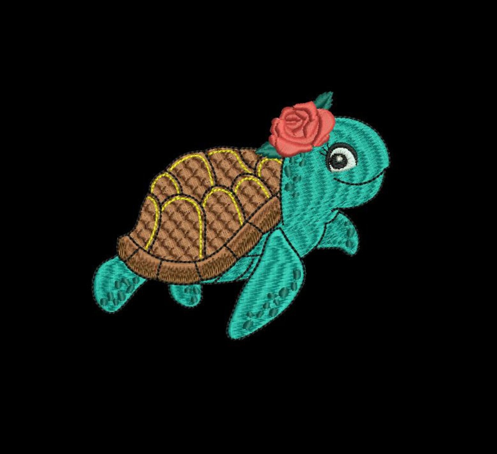 Turtle machine embroidery design tortoise sea ocean marine Etsy