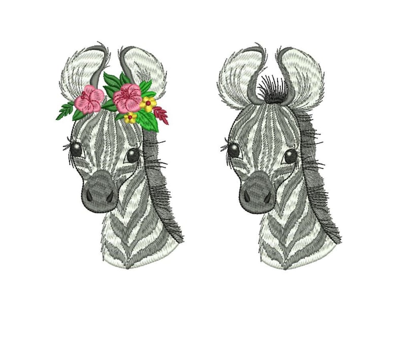 Zebra 2 designs machine embroidery design pattern africa  etsy Zebra 2 designs machine embroidery design pattern africa  etsy