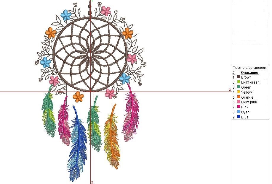 Dreamcatcher machine embroidery design boho style on Etsy