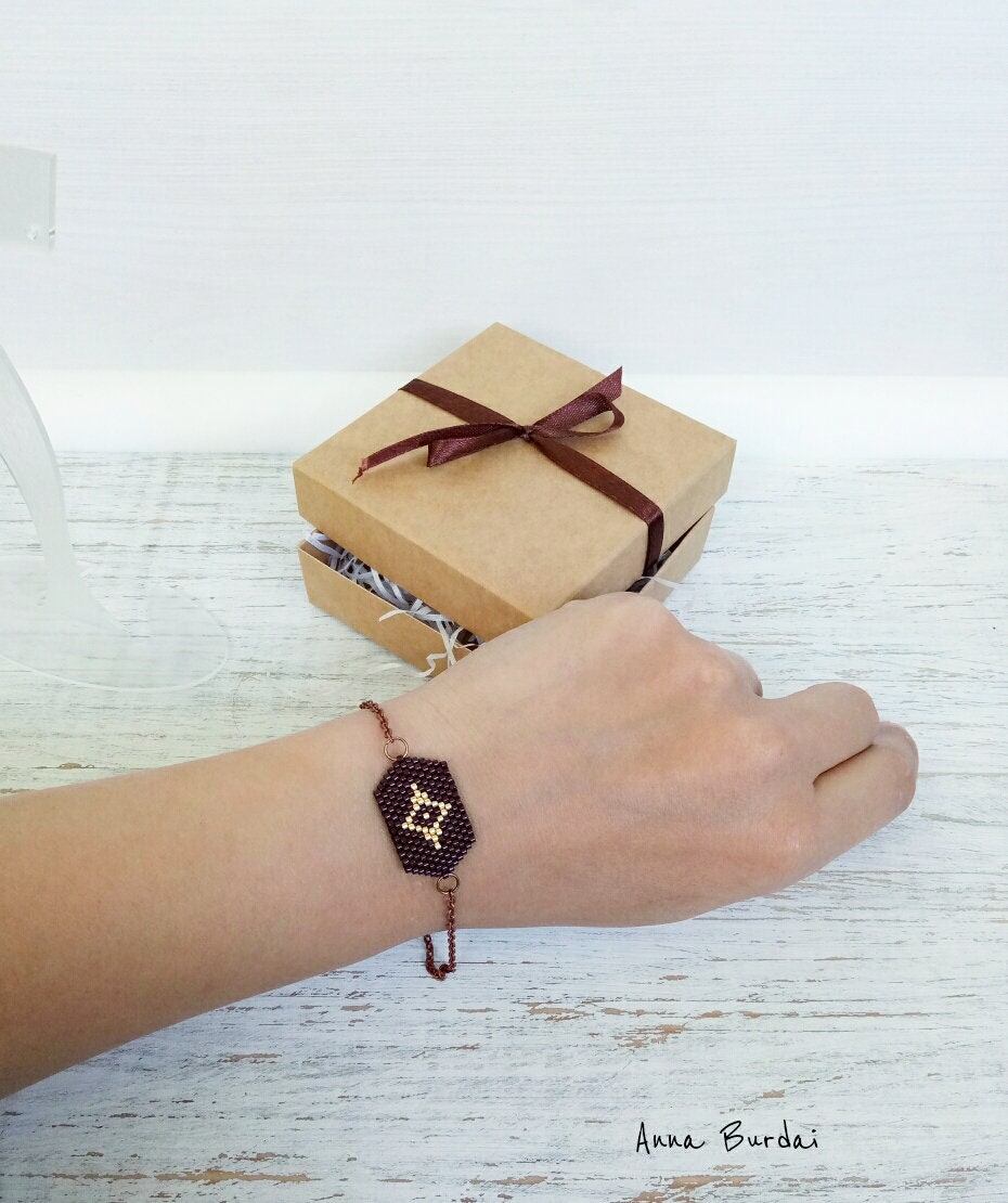 Louis Vuitton bracelet LV jewelry Brown beaded bracelet | Etsy