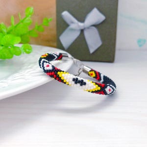 Medicijnwielarmband met kralen, etnische boho-sieraden, aangepast formaat