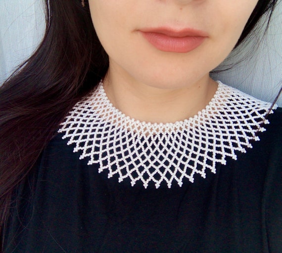 RBG Collar Necklace Ginsburg Beaded 