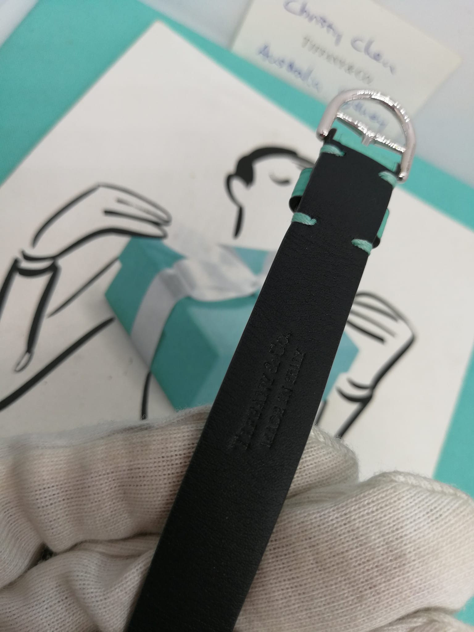 Genuine Tiffany & Co Wrap Leather Bracelet Size S to M - Blue - Etsy