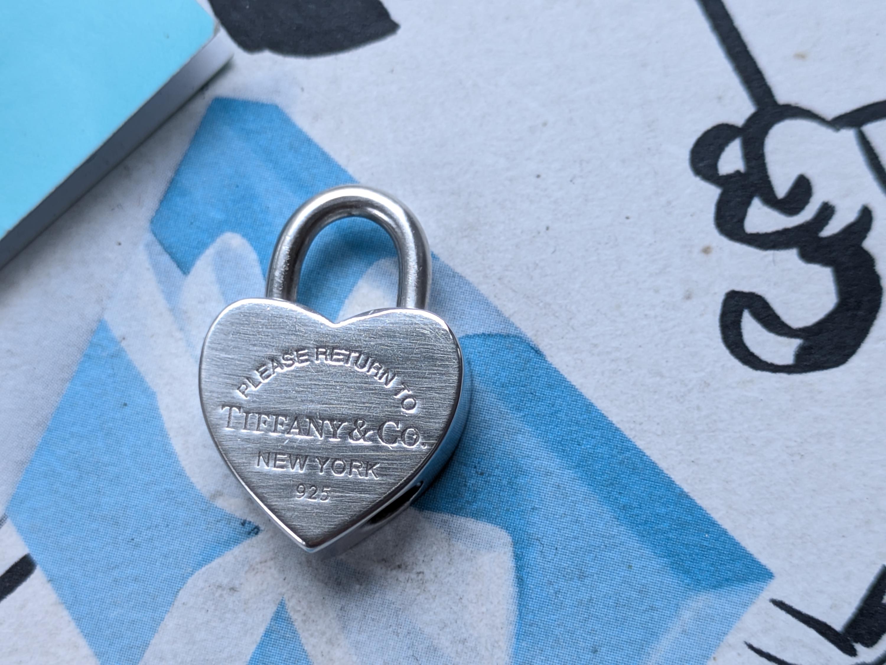 Tiffanys and co necklace heart lock - Etsy 日本