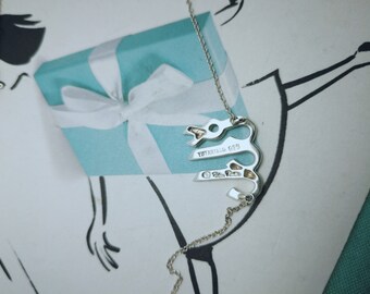 Genuine Tiffany & Co Virgo Charm Necklace 16inches - Sterling 