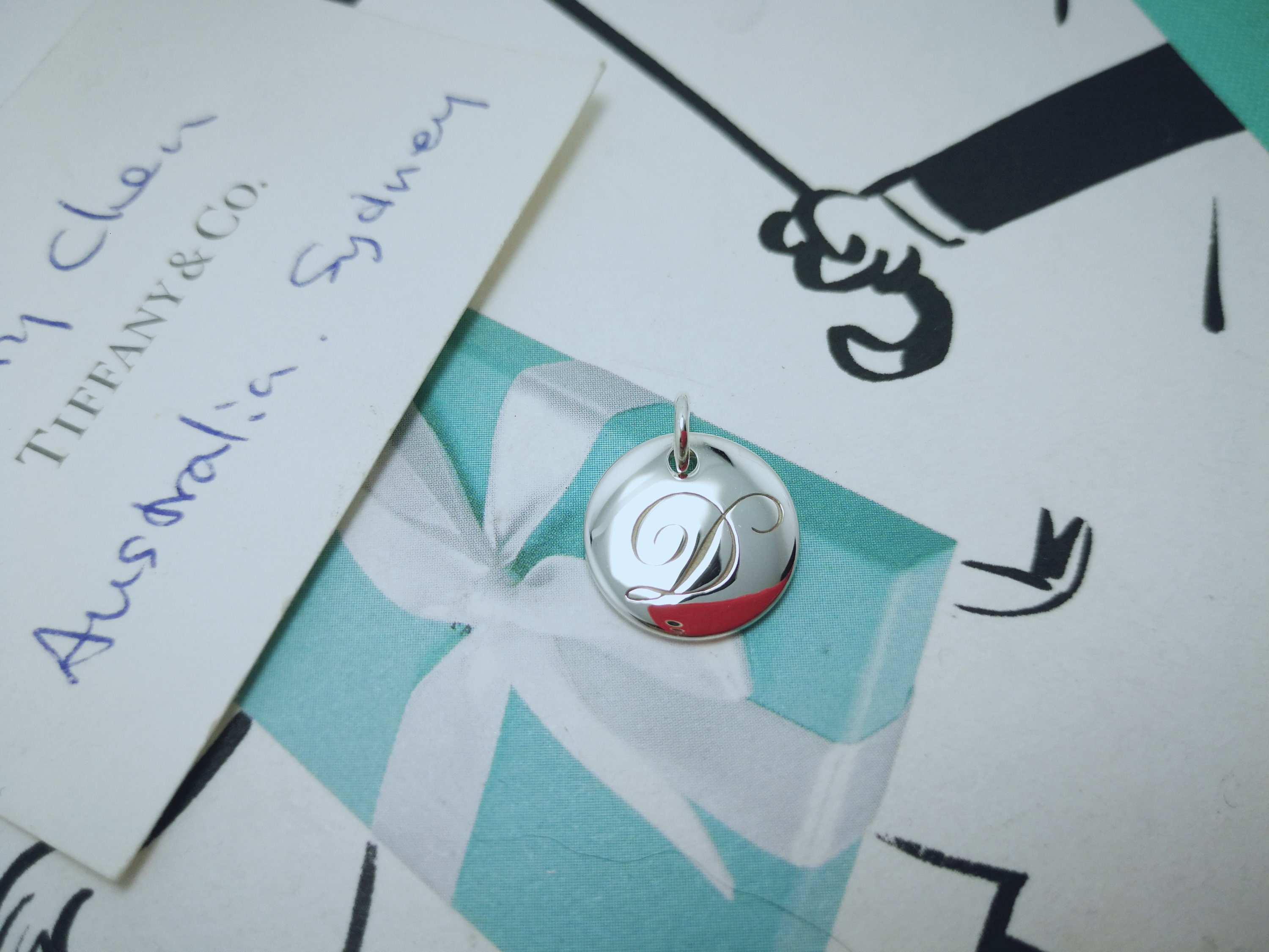 Tiffany letter charm deals