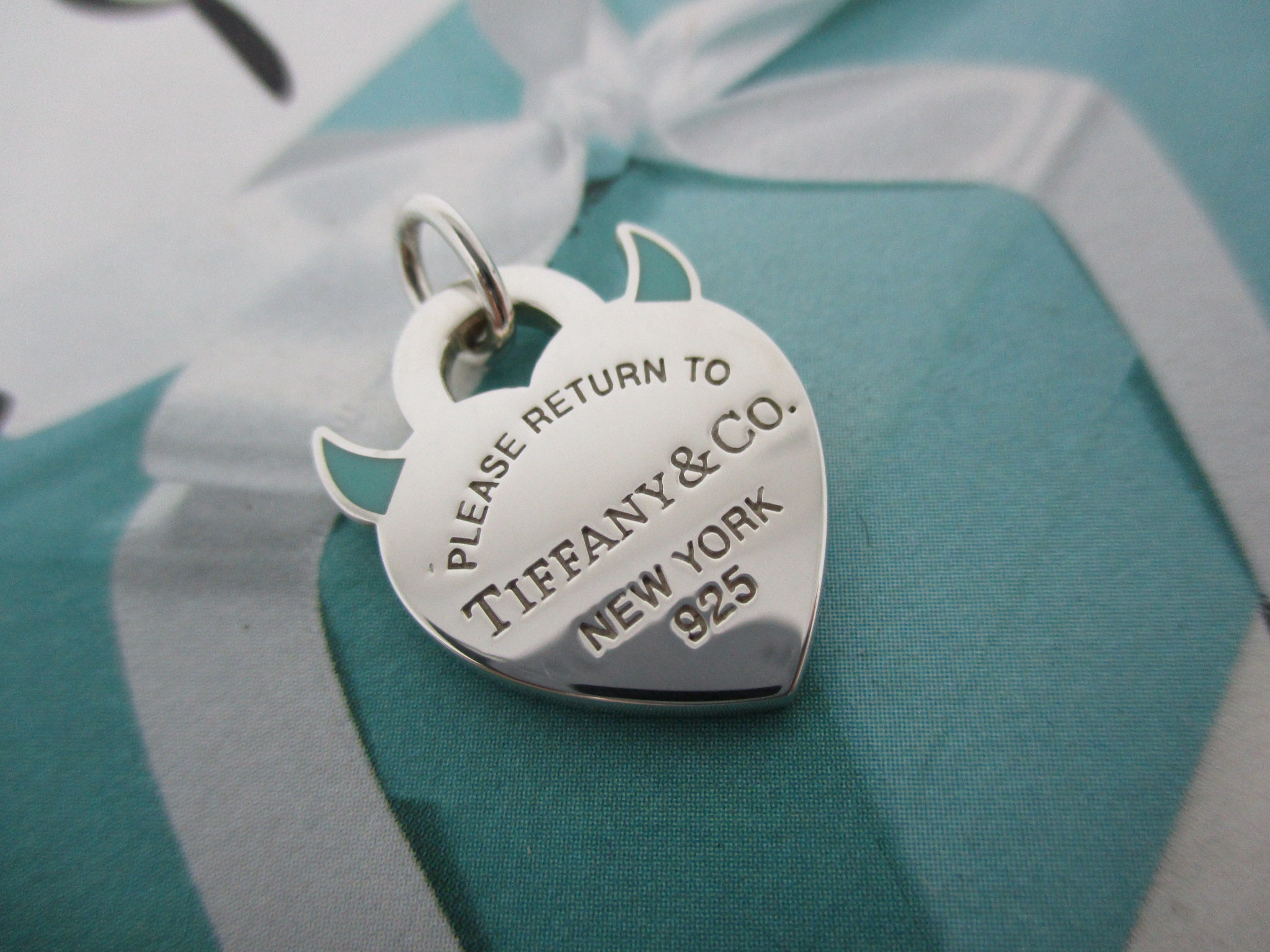 Genuine Tiffany Co Devil Charm Sterling Silver Etsy