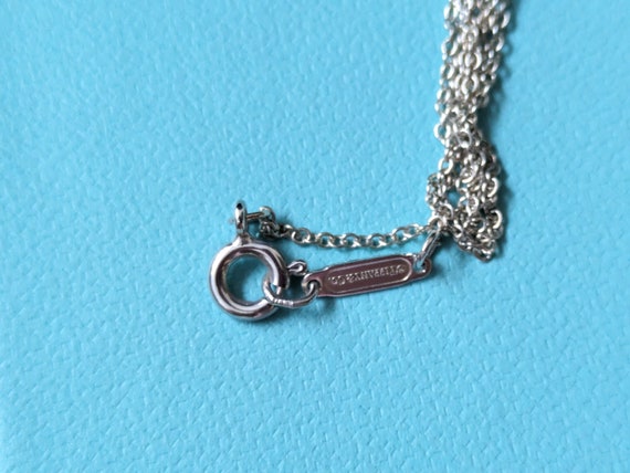 Genuine Tiffany & Co ribbon necklace 16inches - s… - image 3