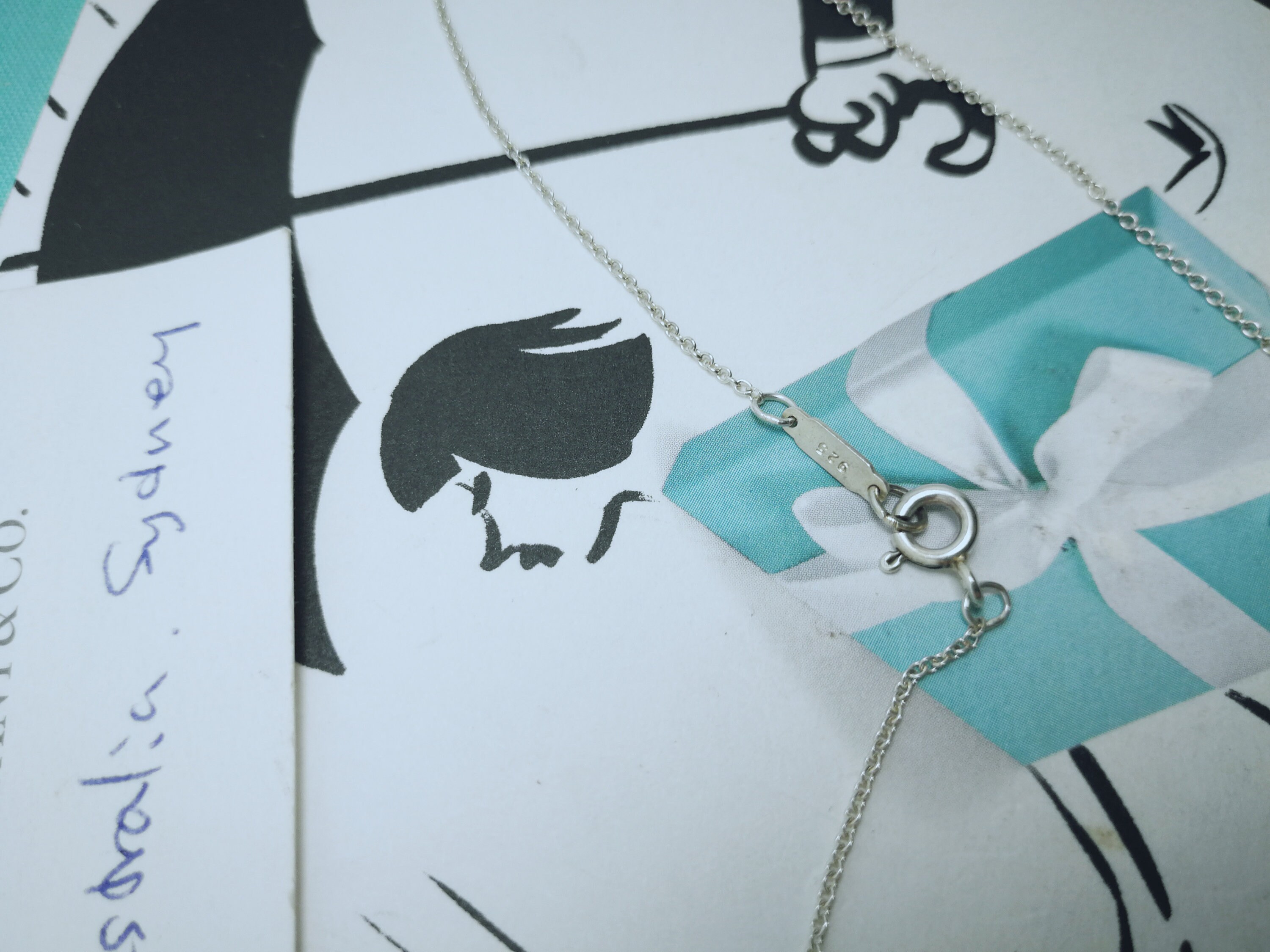 本物のティファニー 乙女座チャームネックレス 16インチ